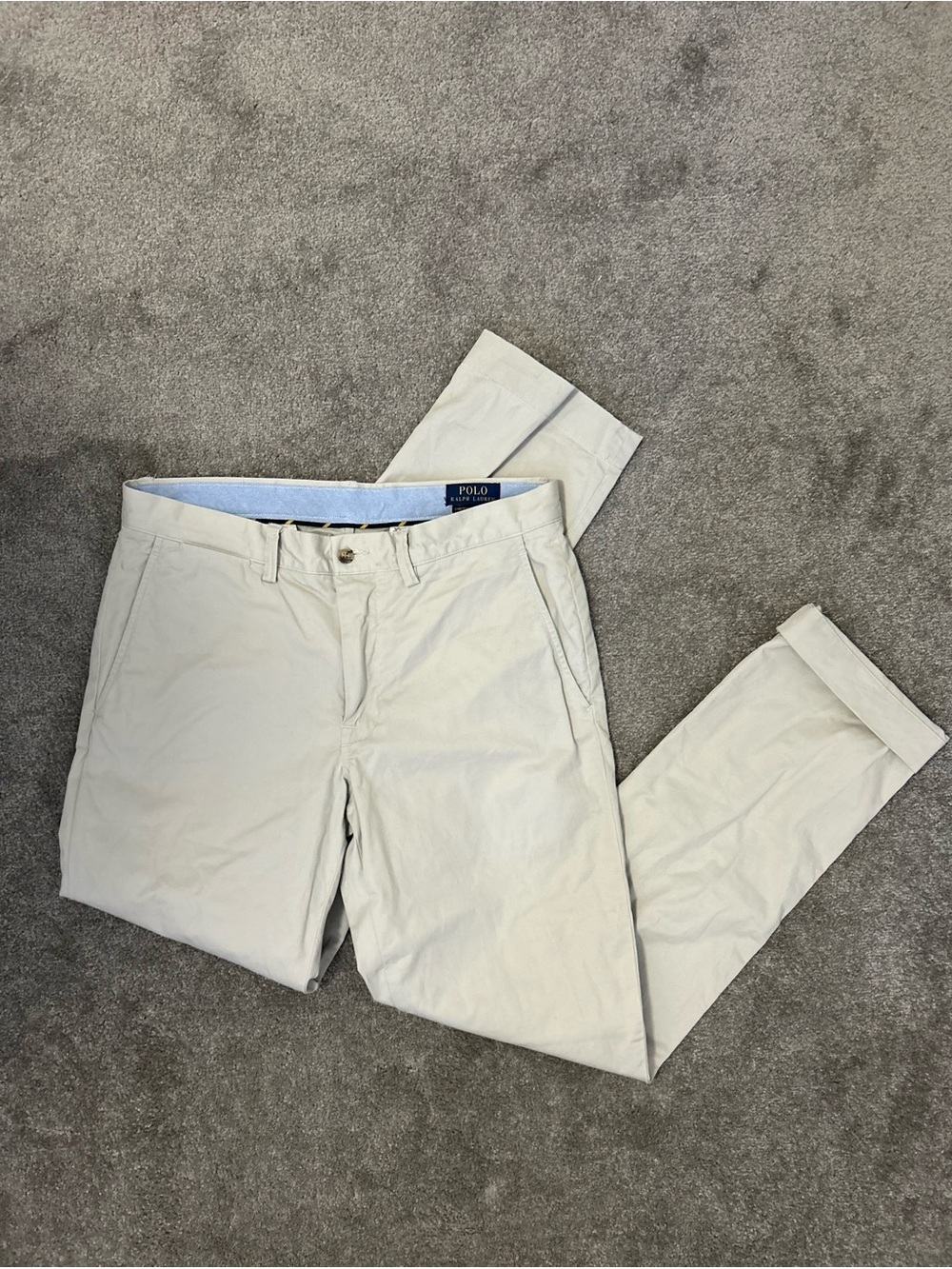 Polo by Ralph Lauren Men's Slim Chino Pants in Light Beige